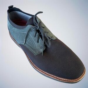 Mark Nason LA Clubman Westside Black/Gray Leather Oxford Dress Shoes Size 11.5